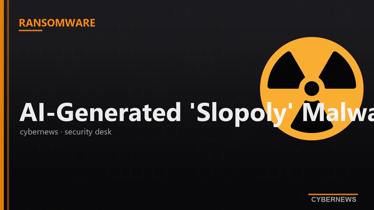 بدافزار Slopoly تولیدشده توسط AI در حمله‌ی Interlock مشاهده شد