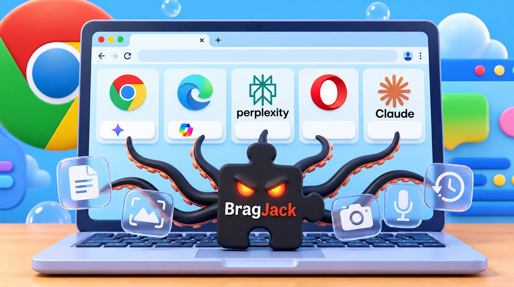 یک افزونه می‌تواند دستیارهای هوش مصنوعی Chrome، Comet، Edge، Opera Neon و Claude را در اختیار مهاجم قرار دهد